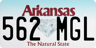 AR license plate 562MGL