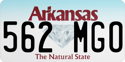 AR license plate 562MGO