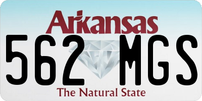 AR license plate 562MGS