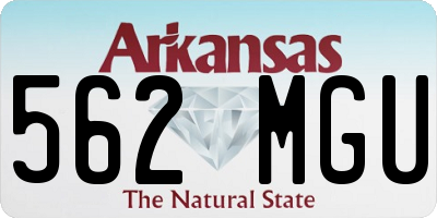 AR license plate 562MGU