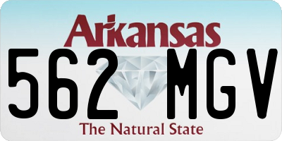AR license plate 562MGV