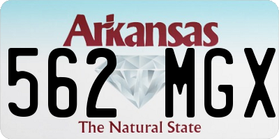 AR license plate 562MGX