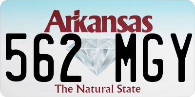 AR license plate 562MGY