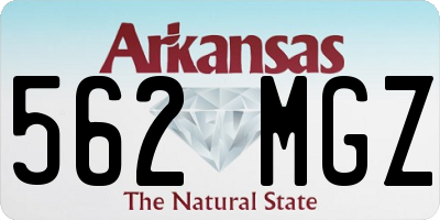 AR license plate 562MGZ