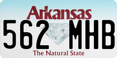 AR license plate 562MHB