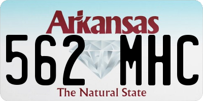 AR license plate 562MHC