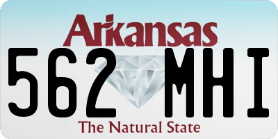 AR license plate 562MHI