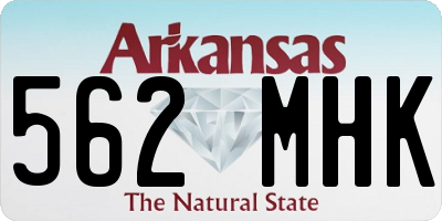 AR license plate 562MHK