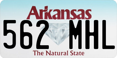 AR license plate 562MHL