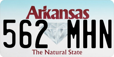 AR license plate 562MHN