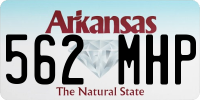 AR license plate 562MHP