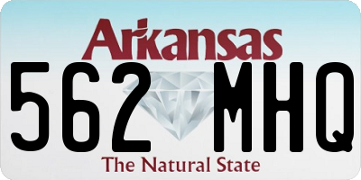 AR license plate 562MHQ