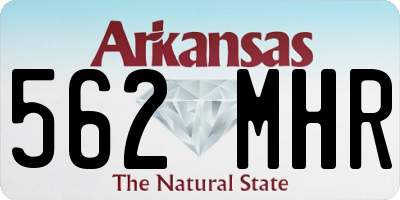 AR license plate 562MHR