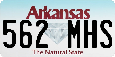 AR license plate 562MHS
