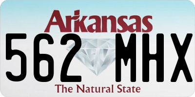 AR license plate 562MHX