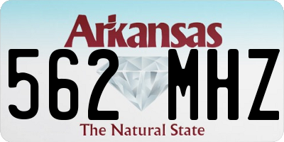 AR license plate 562MHZ
