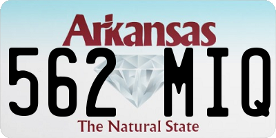 AR license plate 562MIQ