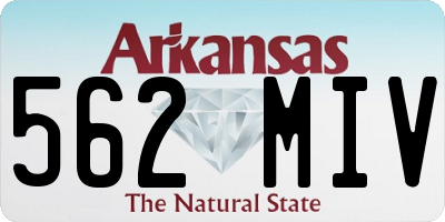 AR license plate 562MIV