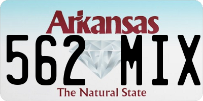 AR license plate 562MIX