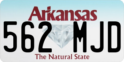 AR license plate 562MJD