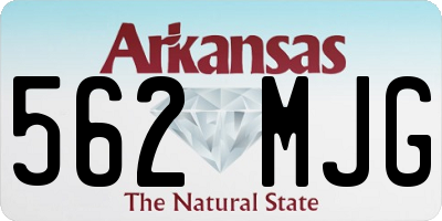 AR license plate 562MJG