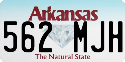 AR license plate 562MJH