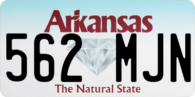 AR license plate 562MJN