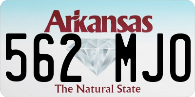 AR license plate 562MJO
