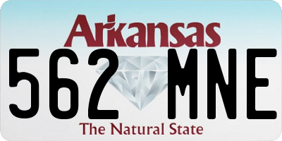 AR license plate 562MNE