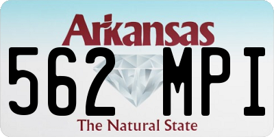 AR license plate 562MPI