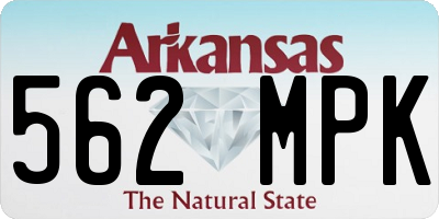 AR license plate 562MPK