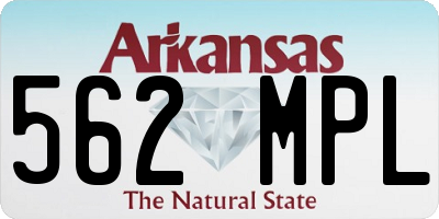 AR license plate 562MPL