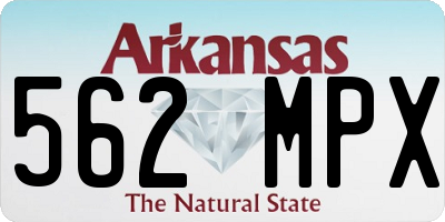 AR license plate 562MPX