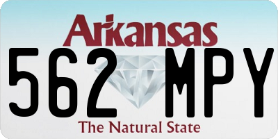 AR license plate 562MPY