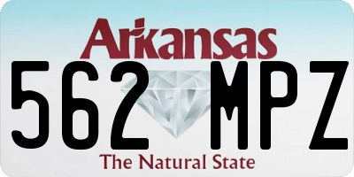 AR license plate 562MPZ