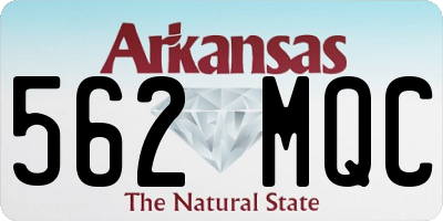 AR license plate 562MQC