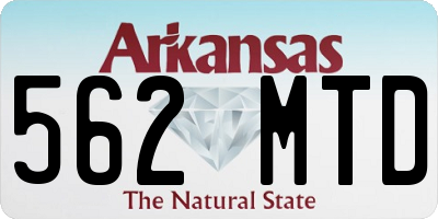 AR license plate 562MTD