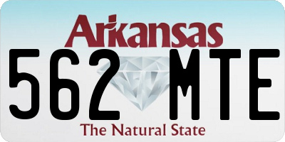AR license plate 562MTE