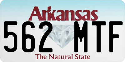 AR license plate 562MTF