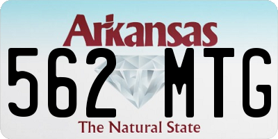 AR license plate 562MTG