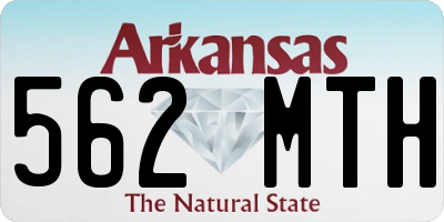 AR license plate 562MTH