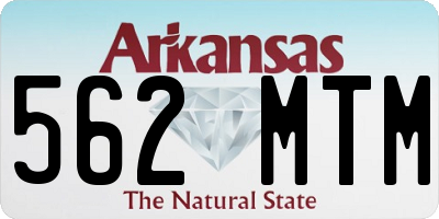 AR license plate 562MTM