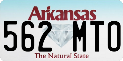 AR license plate 562MTO
