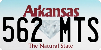 AR license plate 562MTS