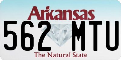 AR license plate 562MTU