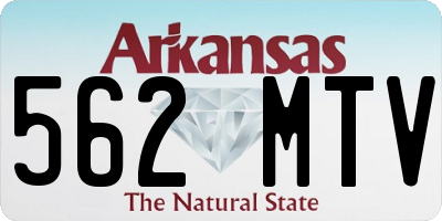 AR license plate 562MTV