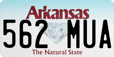 AR license plate 562MUA