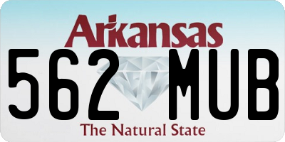 AR license plate 562MUB