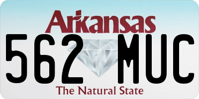 AR license plate 562MUC