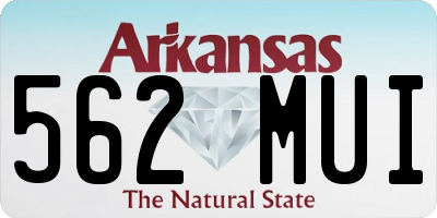 AR license plate 562MUI